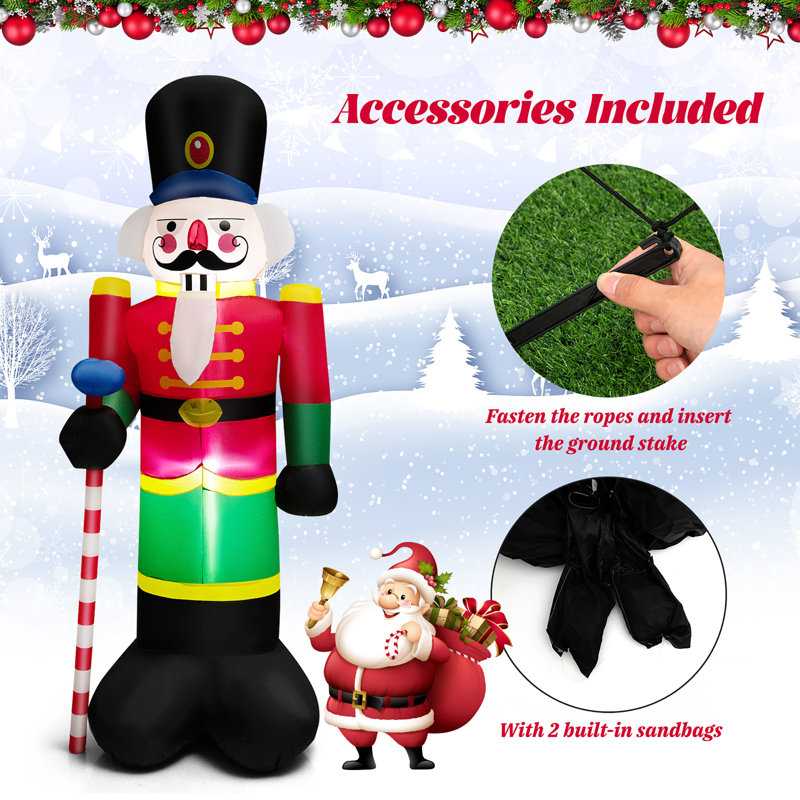 The Holiday Aisle® Nutcracker Soldier, Sandbags Inflatable Wayfair